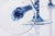 Cobalto and Pulegoso Murano Glass with Twisted Stems from Cenedese, 1950s, Set of 6 For Sale - Image 6 of 18