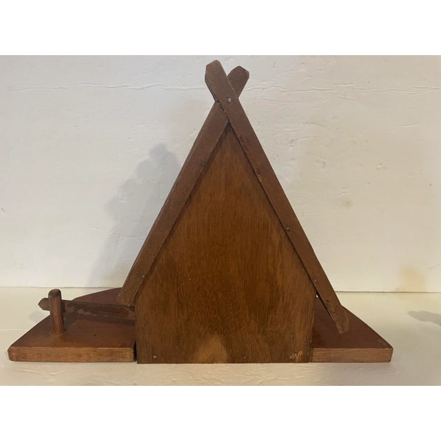 Late 20th Century Nativity Set Wood Stable - Made in Germany- 13 Pieces For Sale - Image 5 of 11