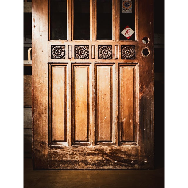 Mid-Century Hand Carved Wooden Door For Sale - Image 11 of 15