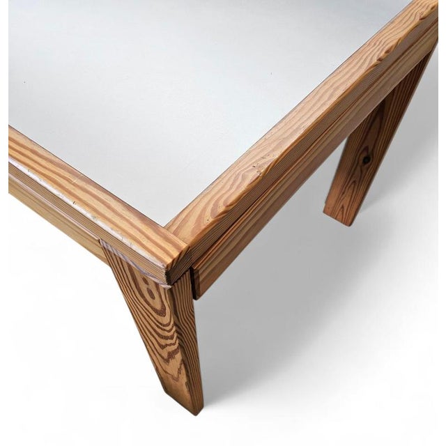 Pine Dining Table with Formica Top, 1970s For Sale - Image 3 of 12