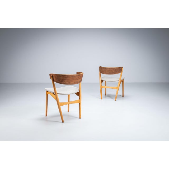 Wood No. 7 Dining Chairs by Helge Sibast for Sibast, 1950s, Set of 4 For Sale - Image 7 of 15
