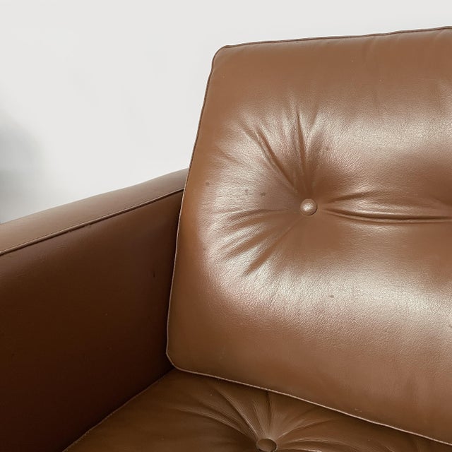American Leather Chairs by Florence Knoll for Knoll International, 1970s, Set of 2 For Sale - Image 6 of 18