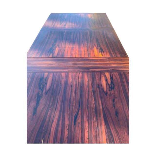 Mid Century Modern (C1960) Swedish Rosewood Dining Table For Sale In Boston - Image 6 of 12