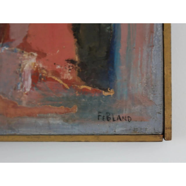 Abstract Abstract Mixed Media Painting by FeBland For Sale - Image 3 of 7