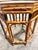 Vintage Boho Burnt Bamboo Glass Top Drink Tables - A Pair For Sale - Image 4 of 7