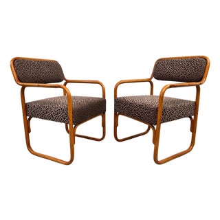 Vintage Art Deco Armchairs from Thonet, 1929, Set of 2 For Sale