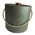 Vintage Mid-Century Modern Ice Bucket Man Cave Barware Retro Green For Sale