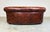 Henredon 1990s Henredon Chesterfield Crescent Sofa, Brown Leather, Tufted For Sale - Image 4 of 9