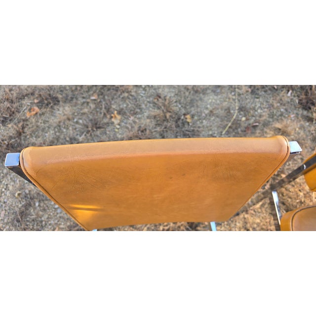 Mid-Century Modern Chrome & Faux-Burl Formica Gateleg Folding Dining Set - 5 Pieces For Sale - Image 16 of 18