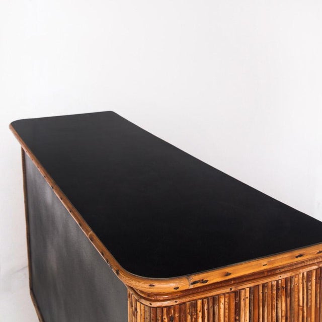 Vintage Cane & Rattan Bar, France, 1950s For Sale - Image 13 of 14