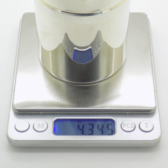 Vintage Italian Cotton Swab Jar with Bird Top in Silver 800, Milan, 1970s For Sale - Image 10 of 14