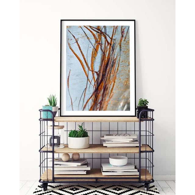 Burnt Orange Contemporary Pair of Abstract Industrial Photographs, Abstract Art Prints, Set of Two 30 X 45" Fine Art Photography Prints, Rust Artworks For Sale - Image 8 of 9