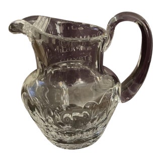 1990s William Yeoward Crystal Olive/Cream Jug For Sale