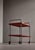 Functionalist Scandinavian Red Lacquered Steel Tube and Wood Serving Cart, 1930s For Sale - Image 4 of 18