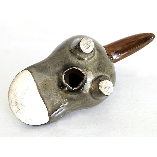 1970s Tonalá Mexico Ceramic Toucan Bird Figurine For Sale - Image 10 of 10