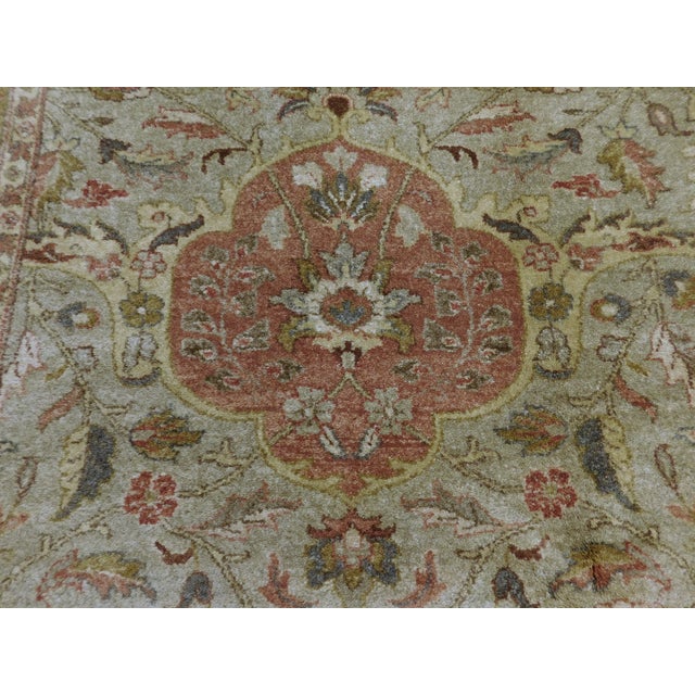 1990s Hand Knotted Rug in Soft Color. For Sale - Image 5 of 18