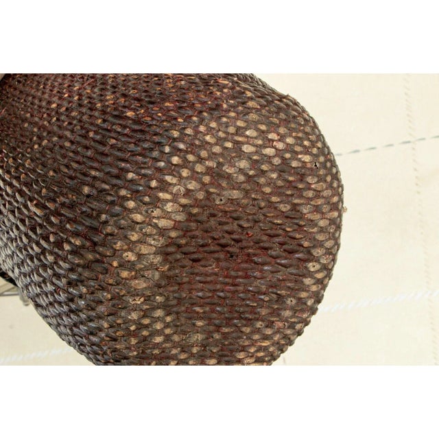 Antique Hand Woven Chinese Rice Gathering Basket For Sale - Image 4 of 6
