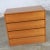 Handsome small Scandinavian Modern teak three drawer chest marked made in Denmark. It is in wonderful vintage condition...