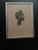 1970s Black Art Framed Black and White Portrait Drawing of a Young Person For Sale In Miami - Image 6 of 8