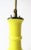 Bright Yellow Ceramic Chevron Chinoiserie Table or Desk Lamp With Silk Shade For Sale - Image 9 of 13