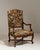 19th Century French Chestnut Brown Louis XV Upholstered Throne Armchair For Sale - Image 15 of 15