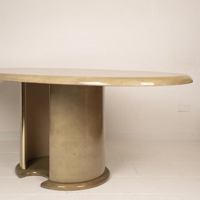Beige Parchment Table by Angelo Mazzola for Ar.Vi Salpol, 1980s For Sale - Image 8 of 18