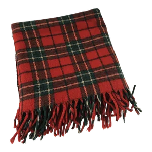 Vintage Faribo Red Wool Two Seater Pak a Robe Blanket