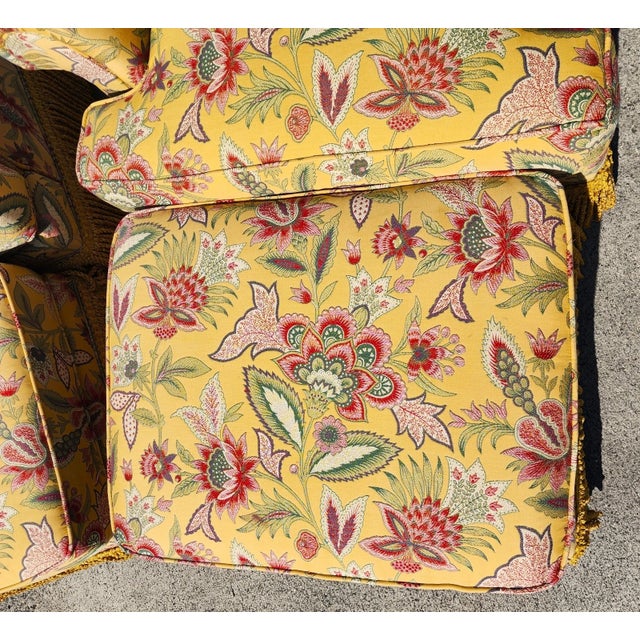 Taylor King Wingback Lounge Chairs & Ottomans Pair For Sale - Image 14 of 18