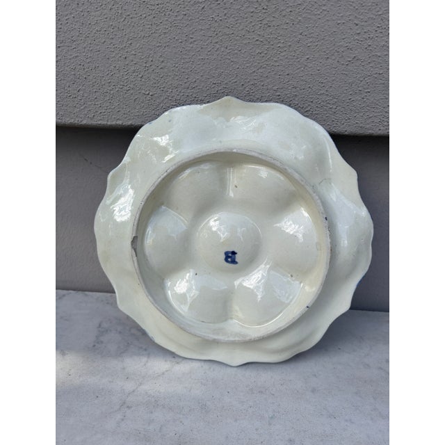 19th Century Majolica Oyster Plate Wasmuel For Sale - Image 4 of 4