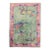 Pink Green Antique Chinese Art Deco Foyer Size Carpet - 6' x 8'6" For Sale