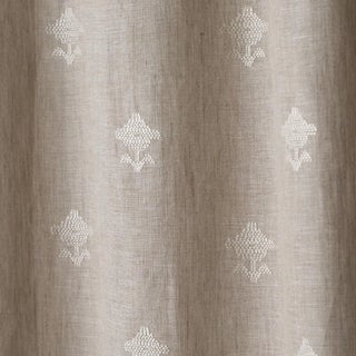 Sample - Schumacher Rubia Sheer Fabric in Natural For Sale