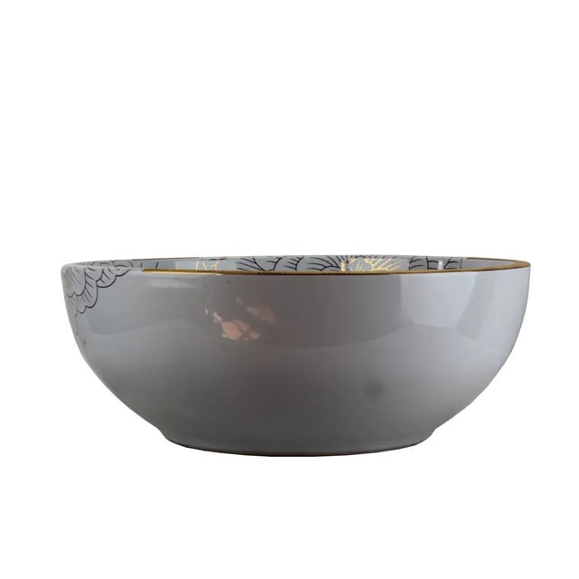 Pasargad DC Modern White Motif Sink Bowl For Sale In Washington DC - Image 6 of 6