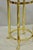 Vintage Hollywood Regency Brass Hoof Foot Glass Top Graduating Side Table - Pair For Sale - Image 10 of 15