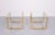 Gold Vintage Brass Square Side Tables from Renato Zevi, 1970s, Set of 2 For Sale - Image 8 of 8