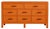 Coastal Bermuda Eight-Drawer Dresser - Orange For Sale - Image 3 of 9