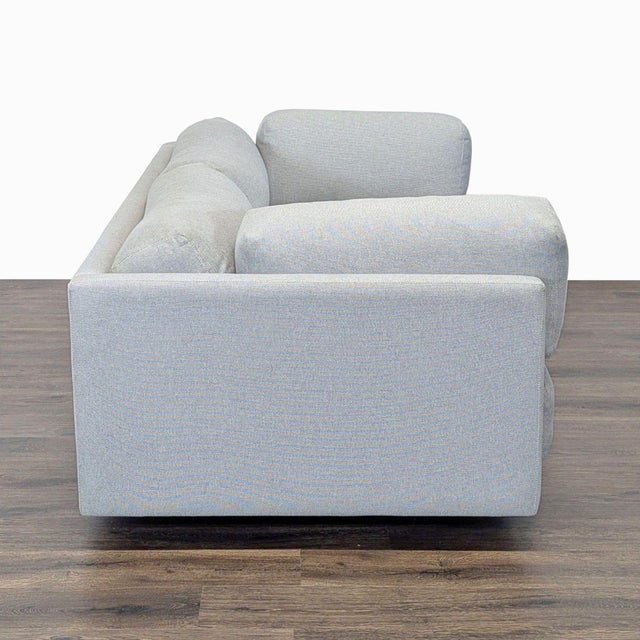 Blu Dot BluDot Sunday Modern 3-Seat Light Grey Sofa For Sale - Image 4 of 9