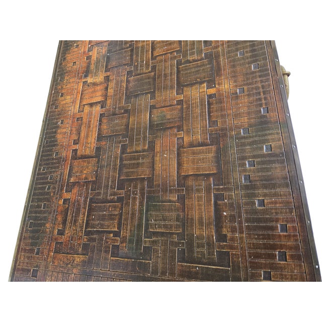 Vintage Asian Camphor Wood Trunk Coffee Table Blanket For Sale - Image 10 of 15