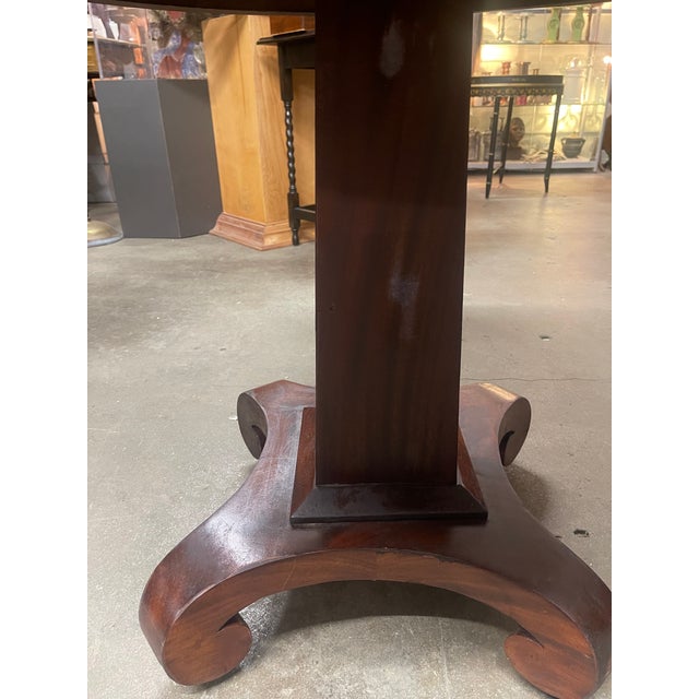 Antique American Empire Mahogany Center Table For Sale - Image 11 of 12