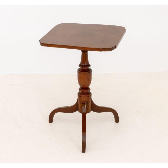 Wood American Mahogany Tripod Side Table For Sale - Image 7 of 8