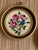 Victorian 1960s Vintage Floral Petit Point Roses Framed Embroidery Art - A Pair For Sale - Image 3 of 10