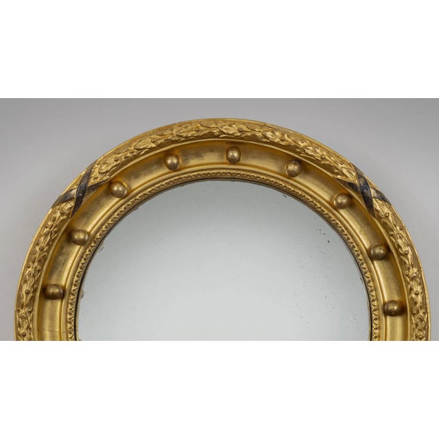 Regency Giltwood Convex Mirror, Circa 1820 For Sale - Image 4 of 4