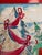 Traditional Lanvin of Paris C1950s Watercolor ‘Santa W/ Two ‘Glam’ Elves on His Lap' For Sale - Image 3 of 6