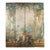 Grand Antique French Papier Peinte 4-Panel Screen, the Garden of Armida, C. 1875 For Sale