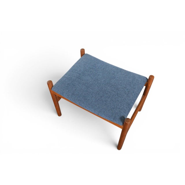 Mid 20th Century Pair of Danish Teak Ottomans by Spottrup For Sale - Image 5 of 5