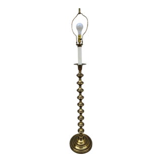 Brass and Metal Floor Lamp For Sale