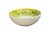 Vintage Hand-Painted Bee Motif Ceramic Bowl – Speckled Yellow Glaze Decorative Centerpiece Dish For Sale - Image 4 of 12