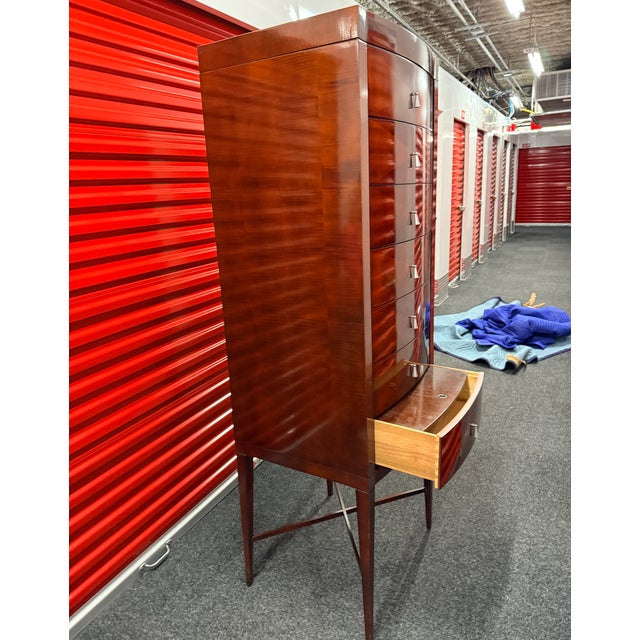 Michael Vanderbyl for Baker Furniture Highboy 7 Drawer Chest For Sale - Image 10 of 12