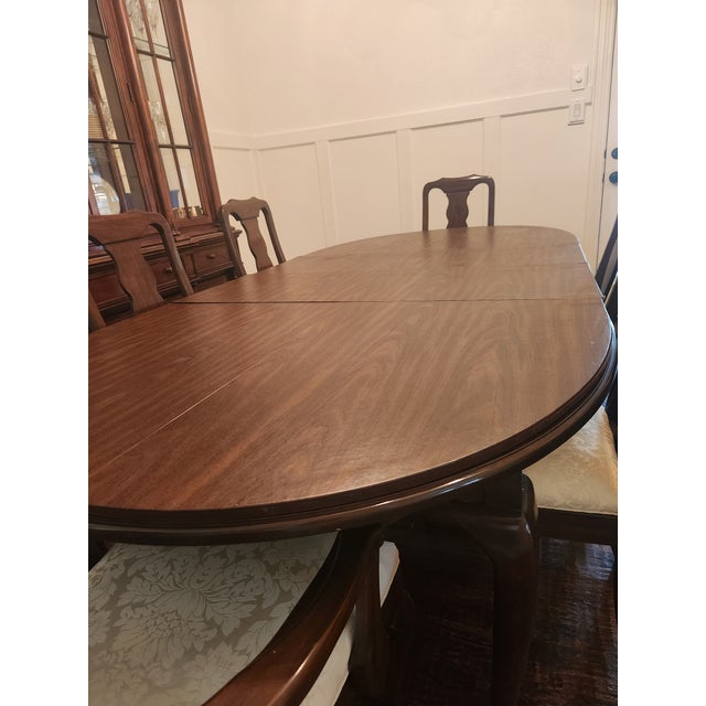 Vintage Harden Furniture Extension Dining Table and Chairs and Pads For Sale - Image 18 of 18