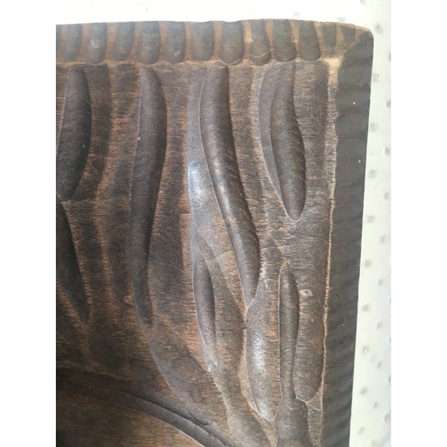 Flat Wood Carving, 1940s For Sale - Image 11 of 14