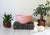 Vintage pink pottery Ringware beehive mixing bowl. No makers mark. Some factory flaws.